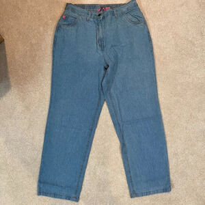 Woman Within Blue Straight Leg Denim